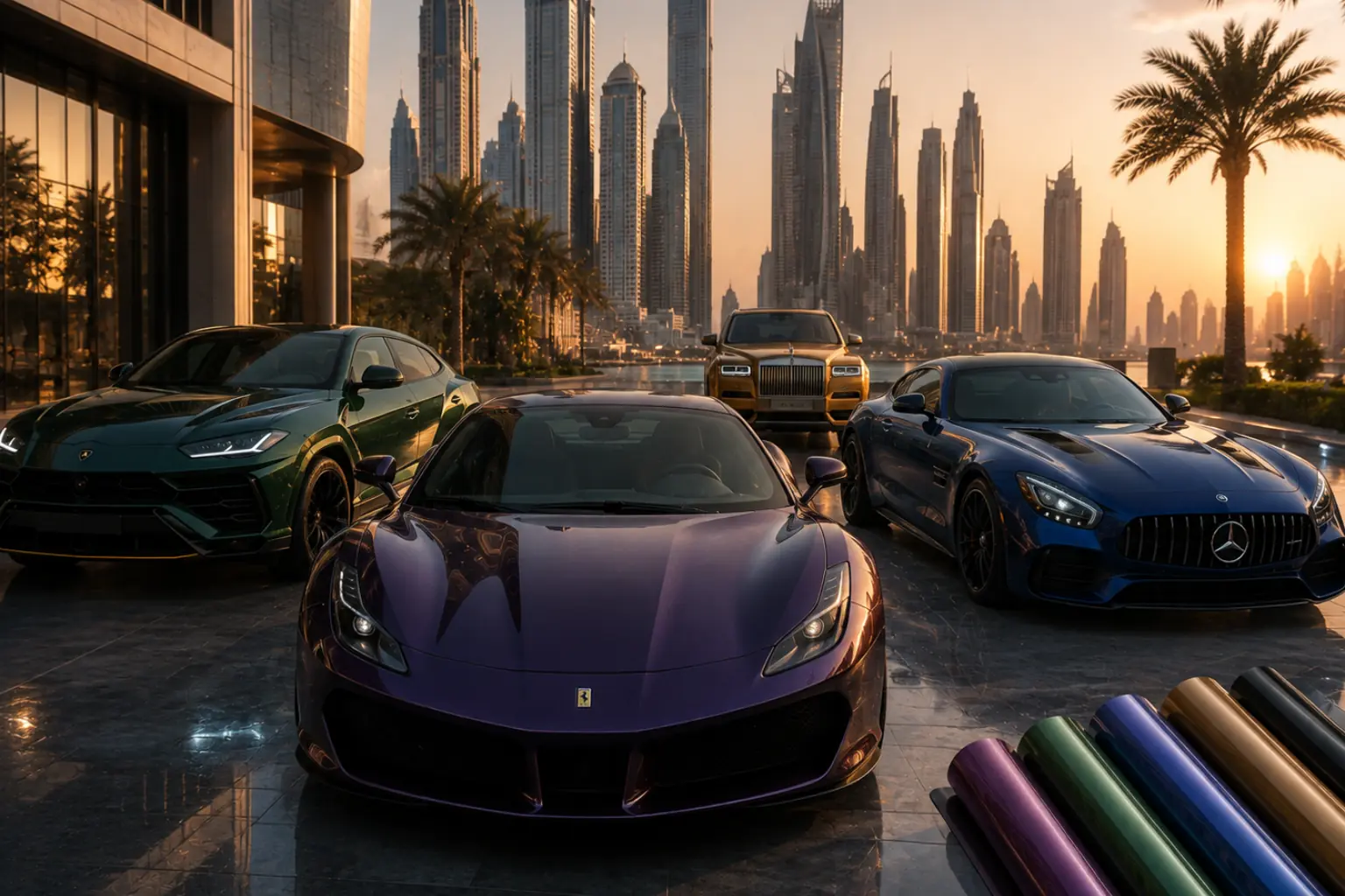 Colored PPF for Luxury Cars